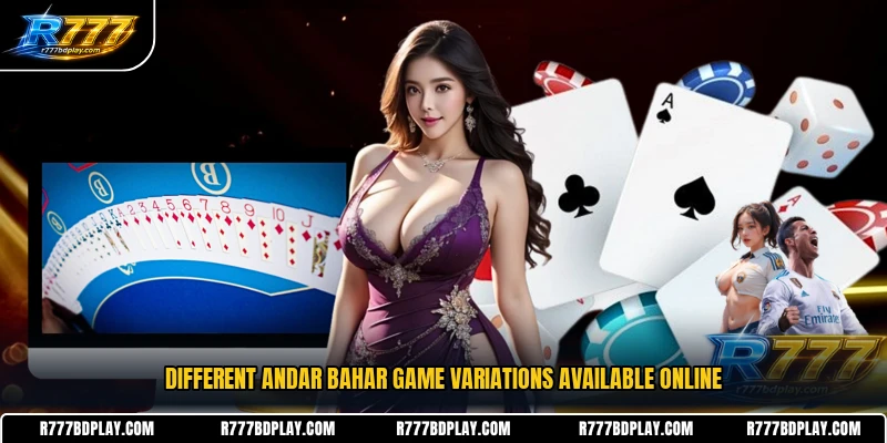 Different Andar Bahar game variations available online