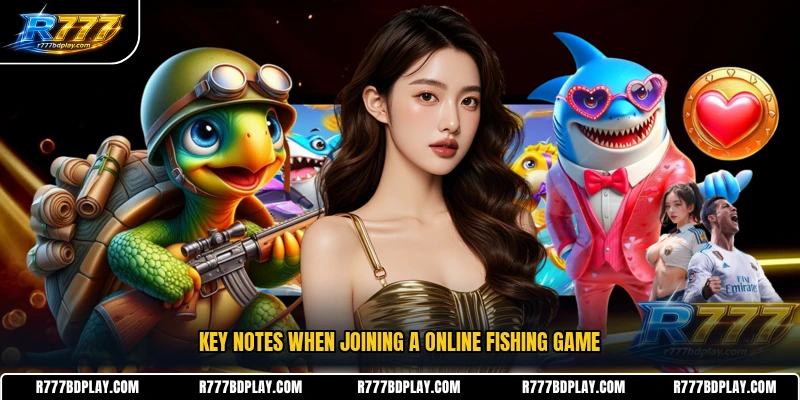 Key notes when joining a online fishing game