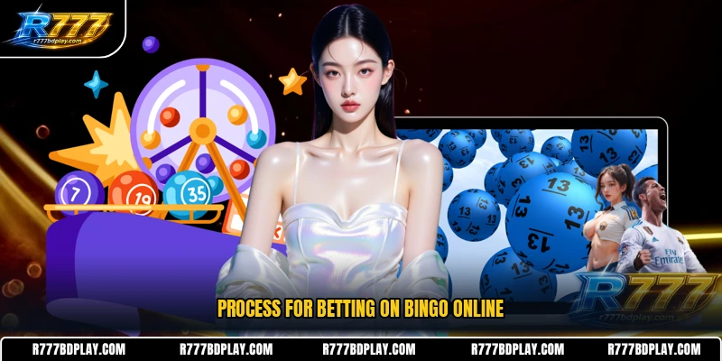 Process for betting on Bingo online