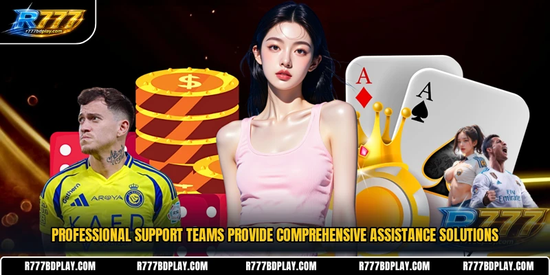 Professional support teams provide comprehensive assistance solutions